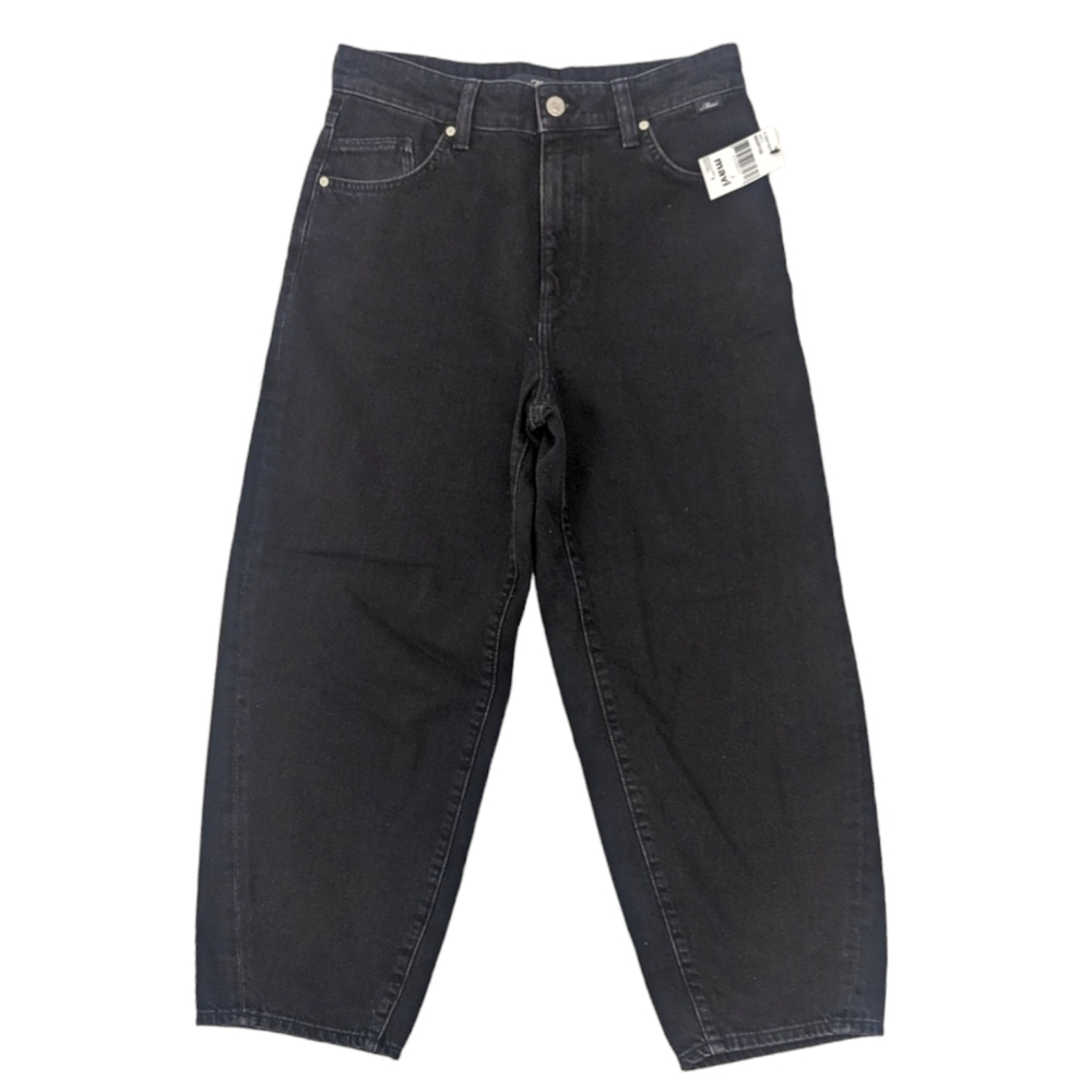 Mavi Jeans Tokyo High Rise Balloon Jeans NEW Womens 27 Black Cropped